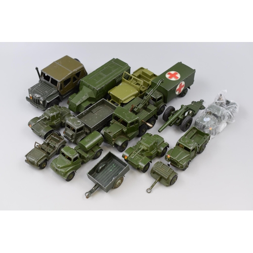 485 - Box of Various Dinky Military Vehicles