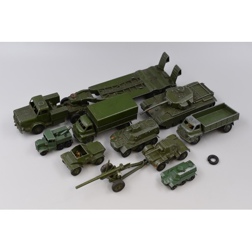 486 - Box of Various Dinky Military Vehicles