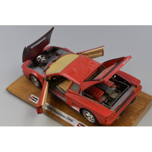 489 - Mixed Selection Including Corgi 1963 MGB Roadster Diecast Model Car (As Found) and BURAGO 1984 Ferra... 