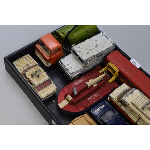 494 - Collection Of Vintage Playworn Die-Cast Metal Model Vehicles To Include Dinky Johnston Road Sweeper,... 