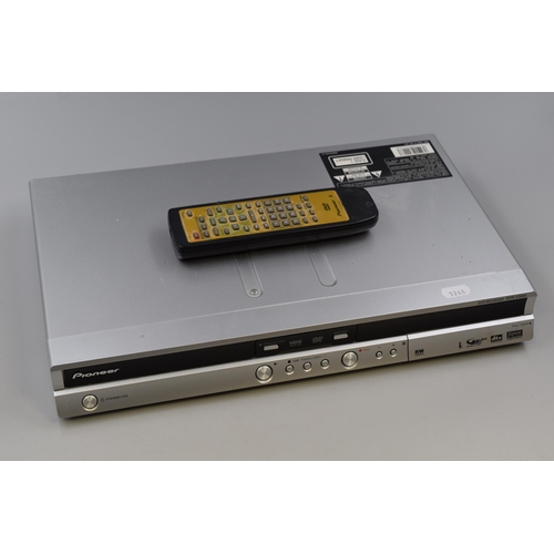 506 - Pioneer dvd player in silver.