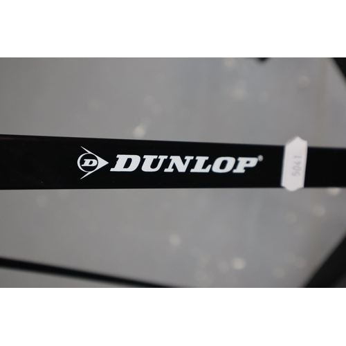 574 - Dunlop golf trolley & 2x Caps and 1x ball marker