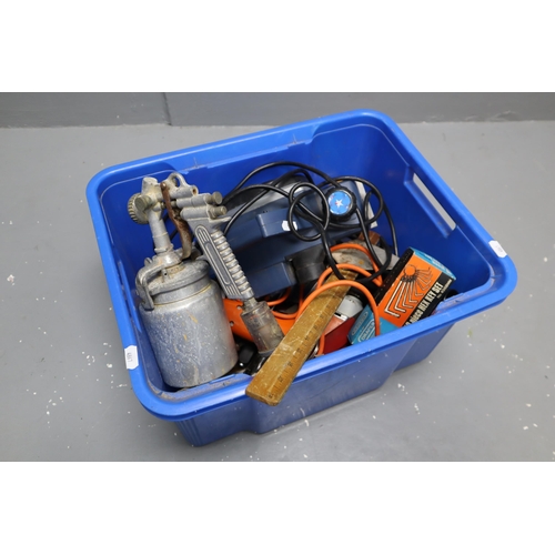 757 - Tub to include a Large Selection of Mainly Tools, includes Vintage Paint Sprayer, Sander and more