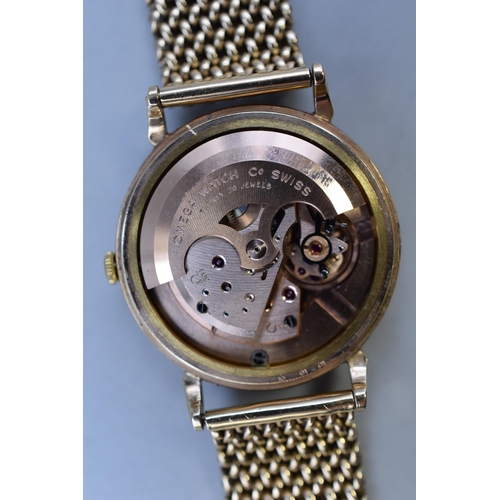 2 - Omega Automatic 20 Jewels Gents 1950s Watch with 501 Movement in Gold 375 (9ct) Case with a Chaincra... 