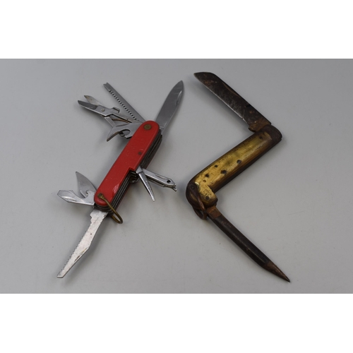 265 - Two Vintage Pocket Knives to include a Jack Knife and Boxed Swiss Army Type Wonder Knife