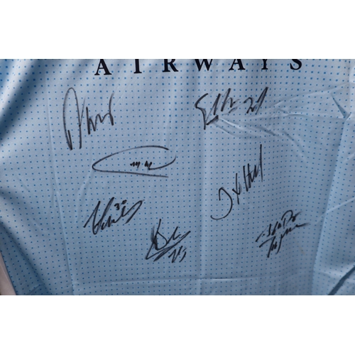 472 - Signed 2011-2012 Manchester City Football Club Shirt Size Large