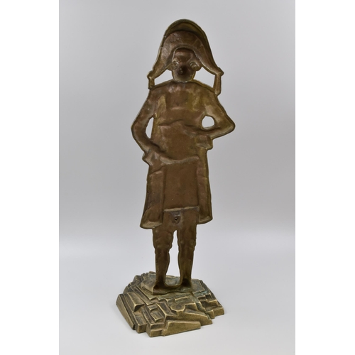 373 - Large Brass Town Cryer Door Stop (21