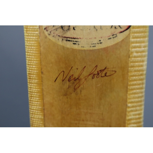 476 - Neil Foster Signed Full Size Worsop Well Used Cricket Bat in case.