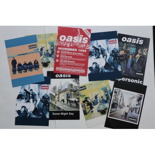 479 - Two Oasis Promotional Items To include a Autographed black and White Poster 25