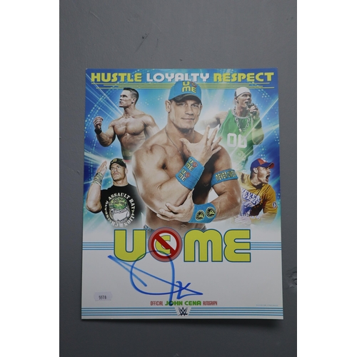 481 - Selection of Signed Wrestler Autographs Including John Cena and Randy Orton