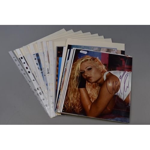 489 - Selection of 10 Signed Autograph of Models Including Cindy Crawford, Paris Hilton, Sofia Vergara and... 