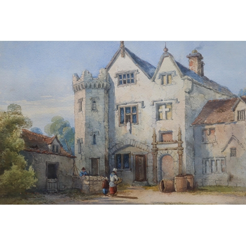 406 - George Earp (19th Century British) Framed and Glazed Watercolour of Country House (25