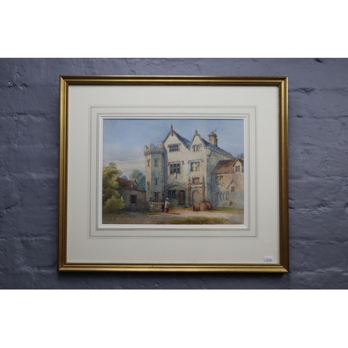 406 - George Earp (19th Century British) Framed and Glazed Watercolour of Country House (25