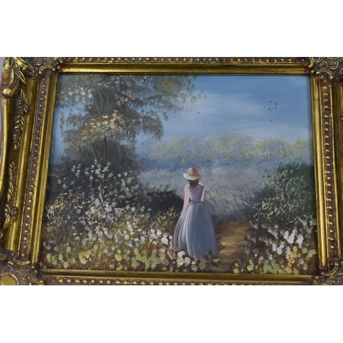 407 - Two Small Gilt Framed Early 20th Century Original Oil Paintings (13” x 11”) one a/f