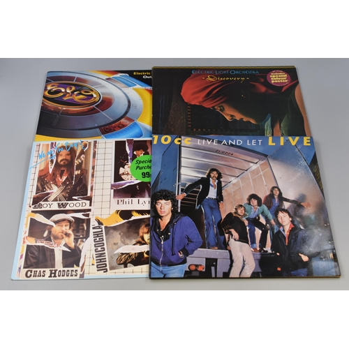 532 - Collection of Five Rock Vinyl LP's To Include, Rockers (TA 3929 ) Featuring Roy Wood, Phil Lynott, C... 