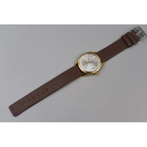 110 - Rodania hydrolastic 17 Jewels Mechanical Gents Watch with Leather Strap (Working)