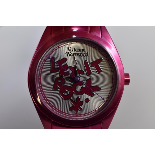 144 - New Vivienne Westwood Let It Rock Watch with Tags (Working)