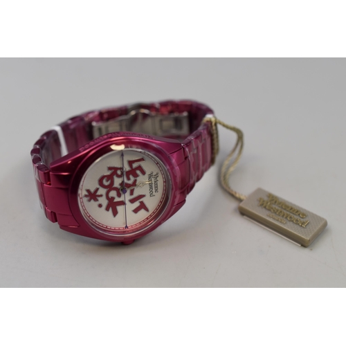 144 - New Vivienne Westwood Let It Rock Watch with Tags (Working)