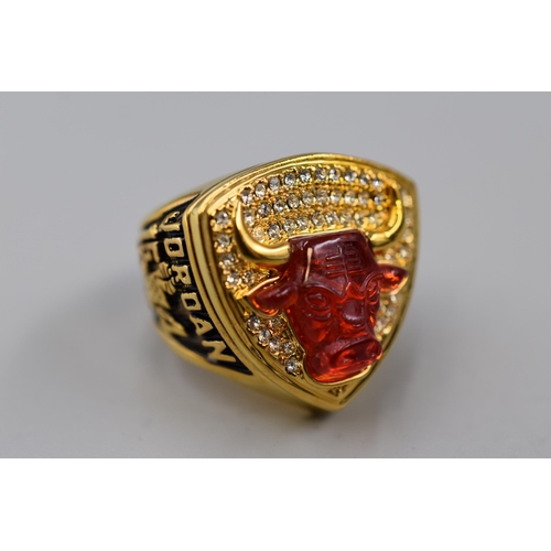 145 - Replica 1993 Michael Jordan Chicago Bull Championship Ring