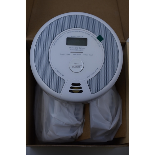 447 - Brand New Boxed X-Sense Three Pack Wi-Fi Combination Smoke and Carbon Monoxide Alarms complete with ... 