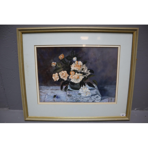 455 - Two Original Art Pieces including Signed Brenda Lawson Watercolour, and a Initialled Pastel Still Li... 