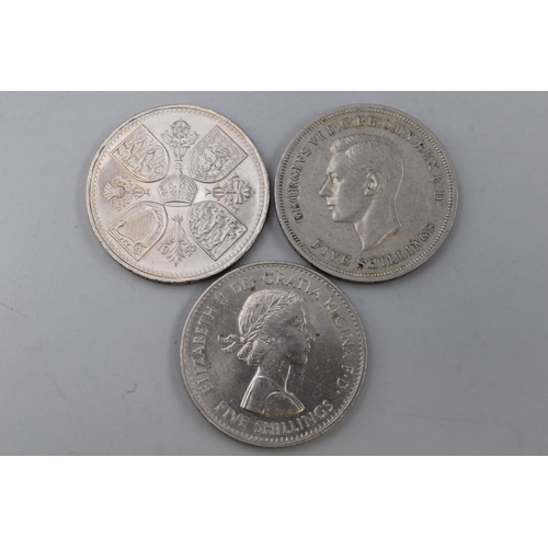 177 - Three Crowns including George VI 1951, and Elizabeth II 1953 & 1960