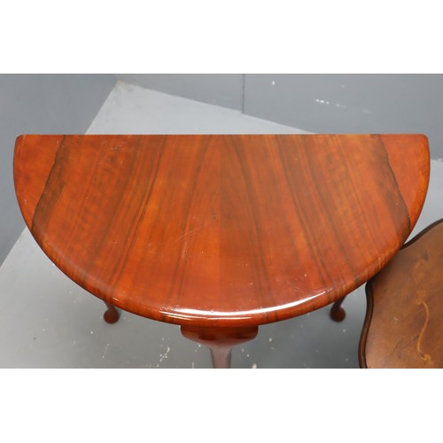 618 - Hall table in brown approx. 29H x 29w x 14