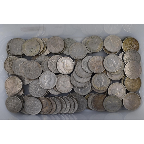 193 - Approx 100 Sixpence Coins