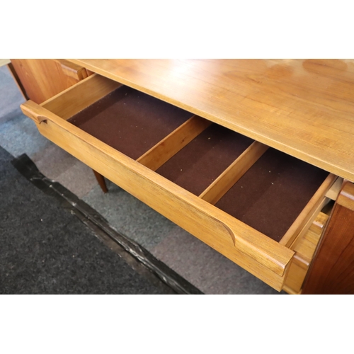 630 - Mid Century Austin Suite Three Drawer Two Cupboard Teak Sideboard, in Nice Sturdy Condition 72