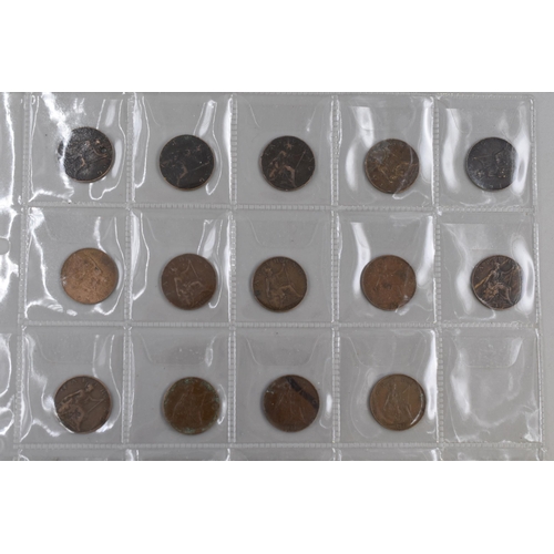 198 - Selection of Victorian and George V Farthings, Half Pennies and 1926 Penny