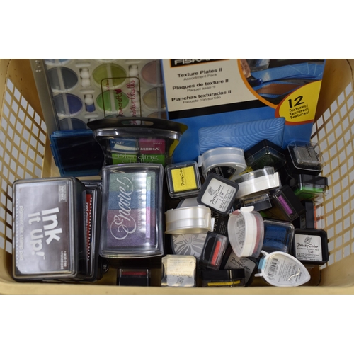 739 - Mixed Lot of New and Used crafting Items to include Inks, Pads, Foams, Colour Cards and more