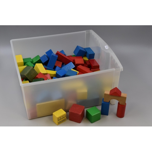 793 - Large Selection of Vintage Toy Wooden Play Bricks