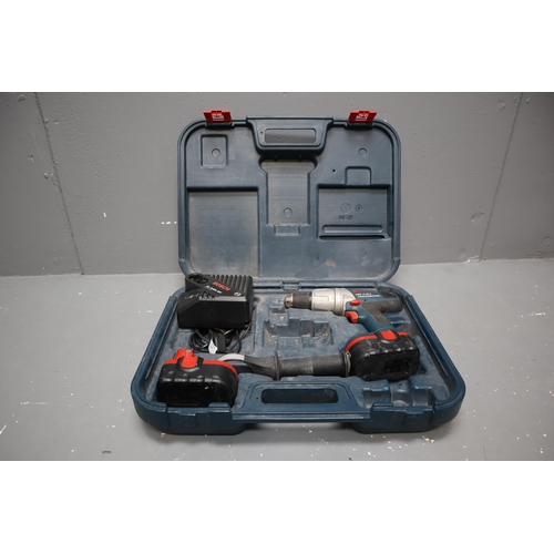 688 - Bosch GSB 18VE-2 Professional Drill in Case (Powers on)