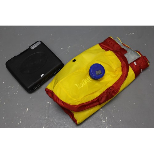 800 - Two items to include Inflatable Harry Potter Sleeping Bag with Pump Plus a Gas Camping Stove