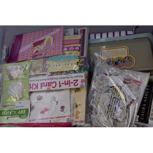 772 - Large Tub of Quality Arts and Craft Items to include Measure Boards, Paper, Stickers and much more