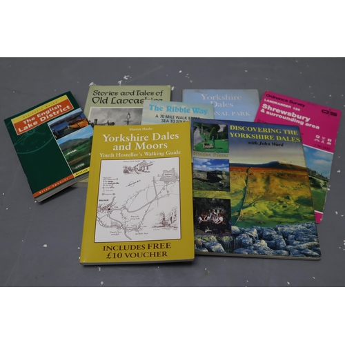 807 - A Large Selection of British Isles Travel Books and Various British Isles Maps. Includes Ordinance S... 