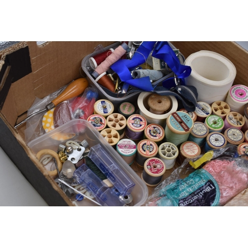 836 - Selection of Sewing accessories, Cotton, Wool and More