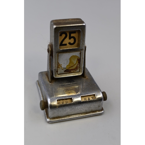 254 - Mid Century Ireland Desk Flip Perpetual Calendar (Missing Badge)