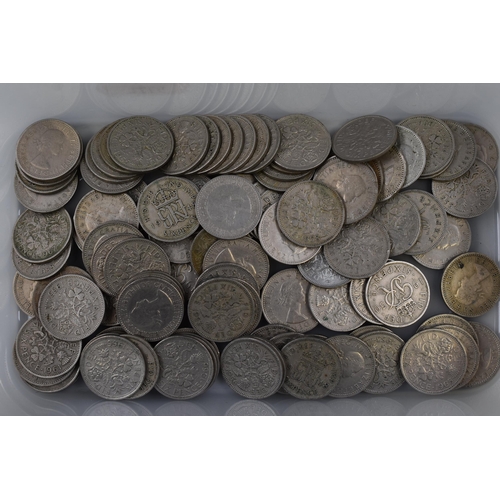 194 - Approx 100 Sixpence Coins