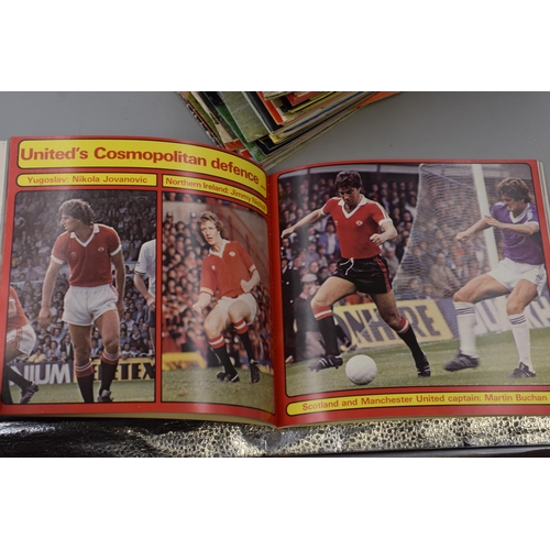 511 - A Selection of 1970/80's Football Programmes and Annuals. To Include Mostly Manchester United, But A... 