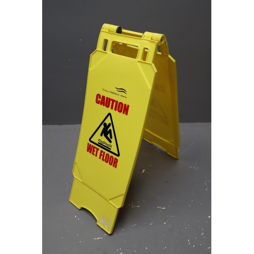 655 - Seven wet floor/hazard signs