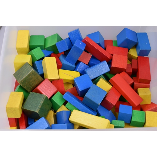 793 - Large Selection of Vintage Toy Wooden Play Bricks