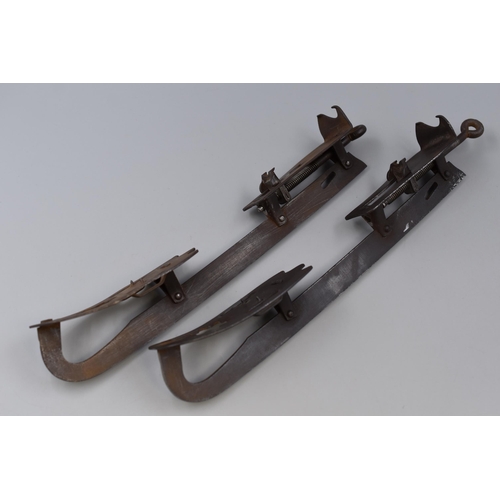 311 - Pair of Antique Clip On Ice Skating Blades