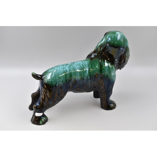 270 - Large Vintage Blue Mountain Cocker Spaniel Dog Statue (slight Chip to back rear leg but does not spo... 