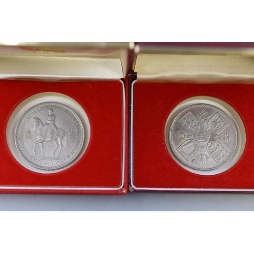 147 - Selection of Six Cased Crowns including Elizabeth II 1953