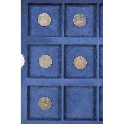 149 - Selection of 9 Edward VII Farthings Dating from 1903 to 1910