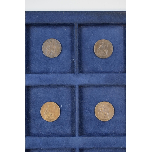 149 - Selection of 9 Edward VII Farthings Dating from 1903 to 1910