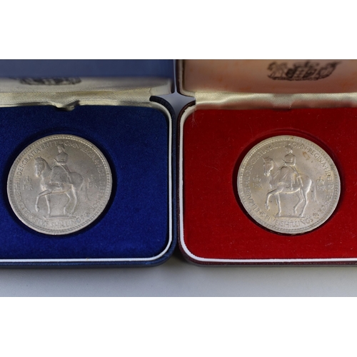 150 - Six Elizabeth II Crowns including 1953