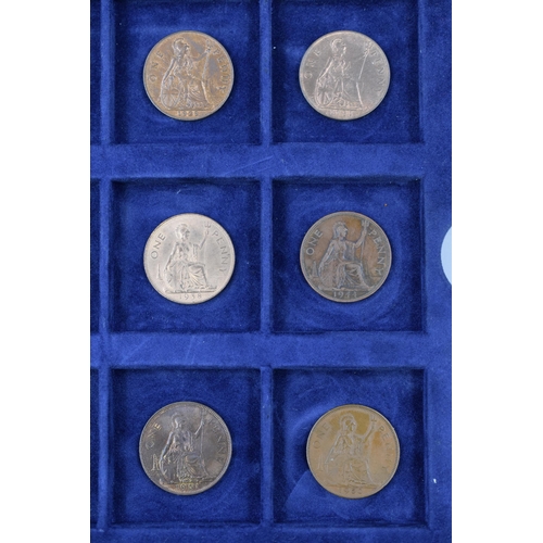 151 - Selection of 12 George V and George VI One Penny Coins dating from 1926