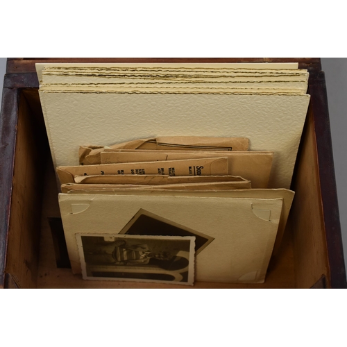 336 - Vintage Wooden Box to include Mostly 1930’s Photograph’s (Including Negatives) and a Num... 